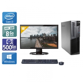 Lenovo ThinkCentre M92 SFF i3 avec Écran 19 pouces 8Go RAM 500Go HDD Windows 10