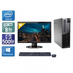 Lenovo ThinkCentre M92 SFF i5 avec Écran 19 pouces 8Go RAM 500Go HDD Windows 10