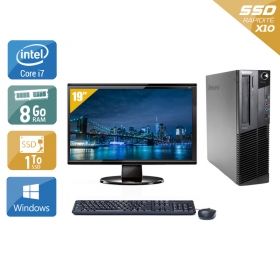 Lenovo ThinkCentre M92 SFF i7 avec Écran 19 pouces 8Go RAM 1To SSD Windows 10