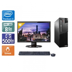 Lenovo ThinkCentre M93 SFF Pentium G Dual Core avec Écran 19 pouces 8Go RAM 500Go HDD Linux