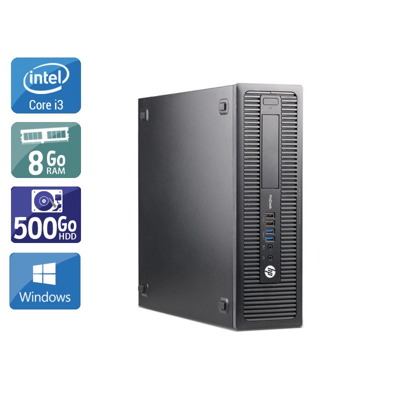 HP ProDesk 600 G1 SFF i3 8Go RAM 500Go HDD Windows 10