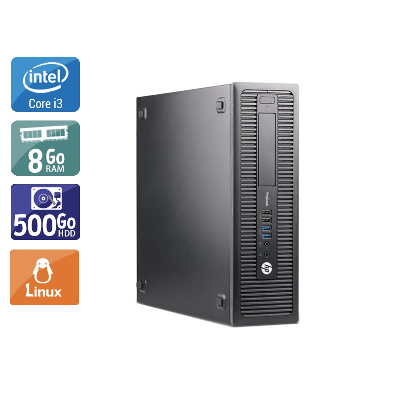 HP ProDesk 600 G1 SFF i3 8Go RAM 500Go HDD Linux