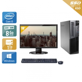 Lenovo ThinkCentre M82 SFF i5 avec Écran 19 pouces 8Go RAM 1To SSD Windows 10