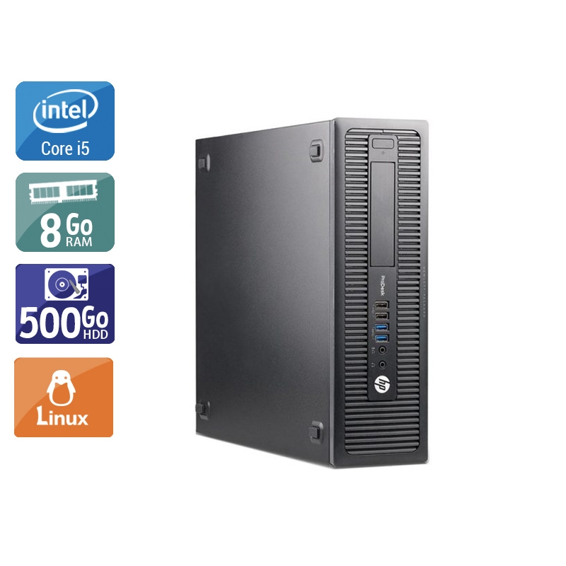 HP ProDesk 600 G1 SFF i5 - 8Go RAM 500Go HDD Linux  Très bon étatOccasion certifiée reconditionnée Bon état -  reconditionné disponible sur Kiatoo