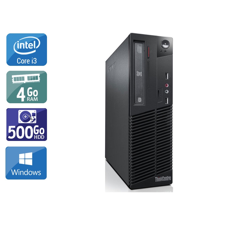 Acheter Lenovo ThinkCentre M82 SFF i3 - 4Go RAM 500Go HDD Windows 10 Très bon étatOccasion certifiée reconditionnée Bon état - 232,50 € Lenovo ThinkCentre M82 SFF i3 - 4Go RAM 500Go HDD Windows 10 Très bon étatOccasion certifiée reconditionnée Bon état - reconditionné disponible sur Kiatoo