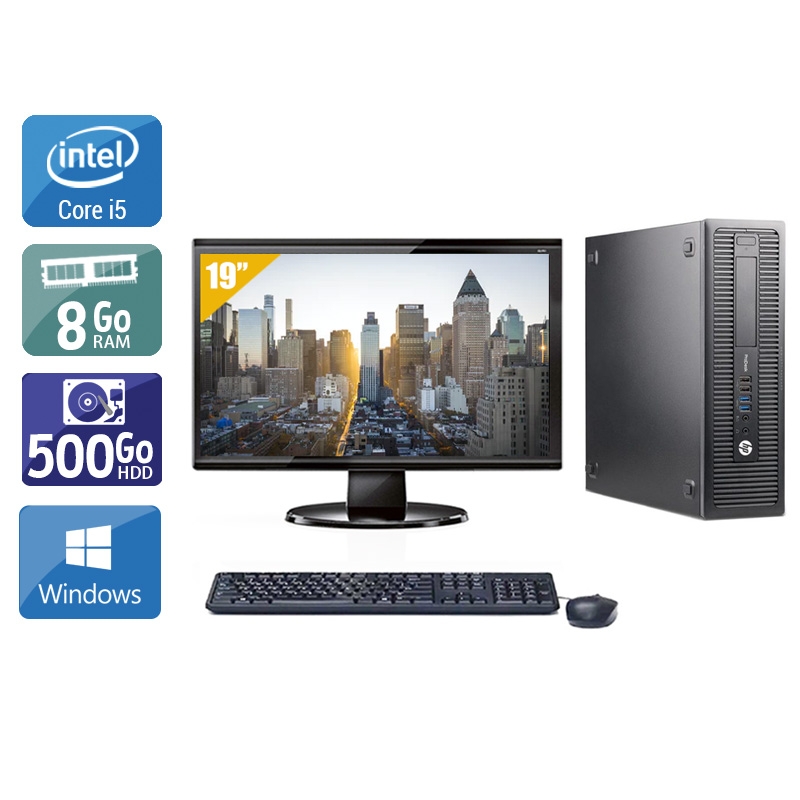 Acheter HP ProDesk 600 G1 SFF i5 + Écran - 19'' 8Go RAM 500Go HDD Windows 10 État correctOccasion certifiée reconditionnée Bon état - 199,17 € HP ProDesk 600 G1 SFF i5 + Écran - 19'' 8Go RAM 500Go HDD Windows 10 État correctOccasion certifiée reconditionnée Bon état - reconditionné disponible sur Kiatoo