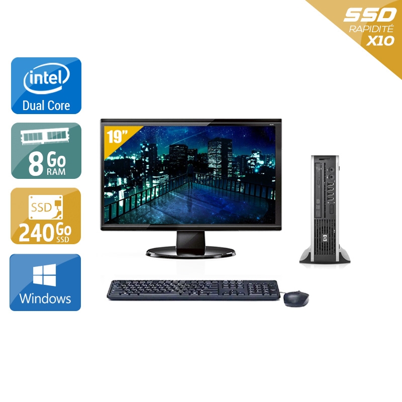 Acheter HP Compaq Elite 8000 USDT Dual Core + Écran - 19'' 8Go RAM 240Go SSD Windows 10 Bon étatOccasion certifiée reconditionnée Bon état - 224,17 € HP Compaq Elite 8000 USDT Dual Core + Écran - 19'' 8Go RAM 240Go SSD Windows 10 Bon étatOccasion certifiée reconditionnée Bon état - reconditionné disponible sur Kiatoo