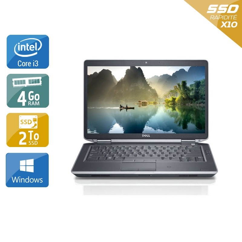 Acheter Dell Latitude E5430 14'' i3 - 4Go RAM 2To SSD Windows 10 Bon étatOccasion certifiée reconditionnée Bon état - 449,17 € Dell Latitude E5430 14'' i3 - 4Go RAM 2To SSD Windows 10 Bon étatOccasion certifiée reconditionnée Bon état - reconditionné disponible sur Kiatoo