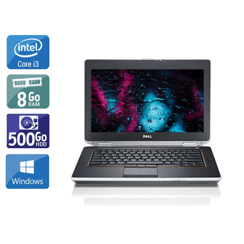 Dell Latitude E6420 i3 - 8Go RAM 500Go HDD Windows 10