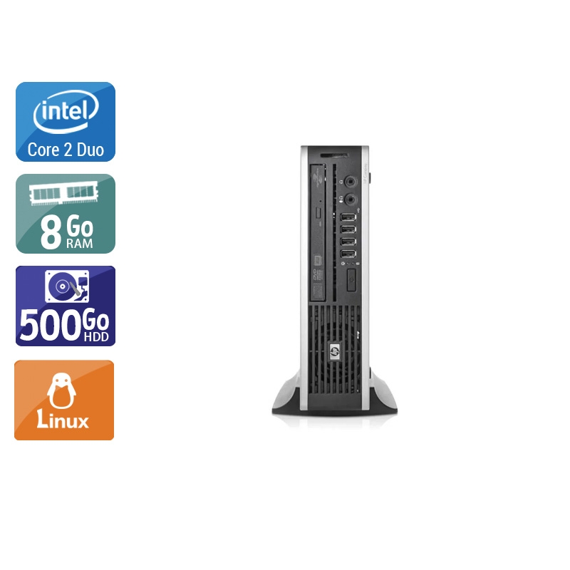 HP Compaq Elite 8000 USDT Core 2 Duo 8Go RAM 500Go HDD Linux