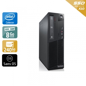 Lenovo ThinkCentre M82 SFF Celeron Dual Core 8Go RAM 240Go SSD Sans OS