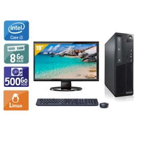 Lenovo ThinkCentre M81 SFF i3 avec Écran 19 pouces 8Go RAM 500Go HDD Linux