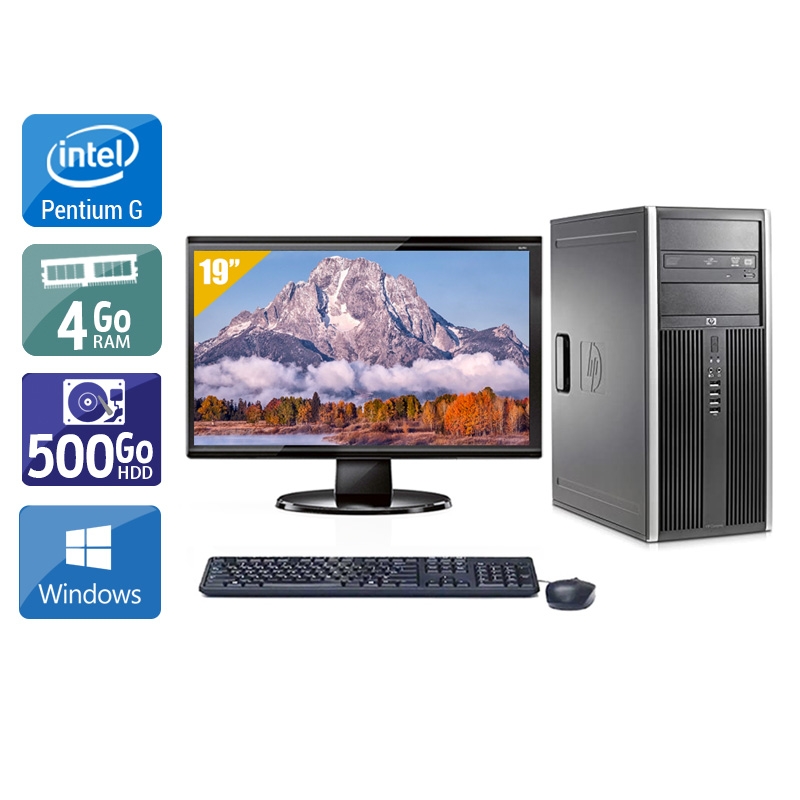 HP Compaq dc5700 Tower Pentium G Dual Core + Écran - 19'' 4Go RAM 500Go HDD Windows 10  Bon étatOccasion certifiée reconditionnée Bon état -  reconditionné disponible sur Kiatoo