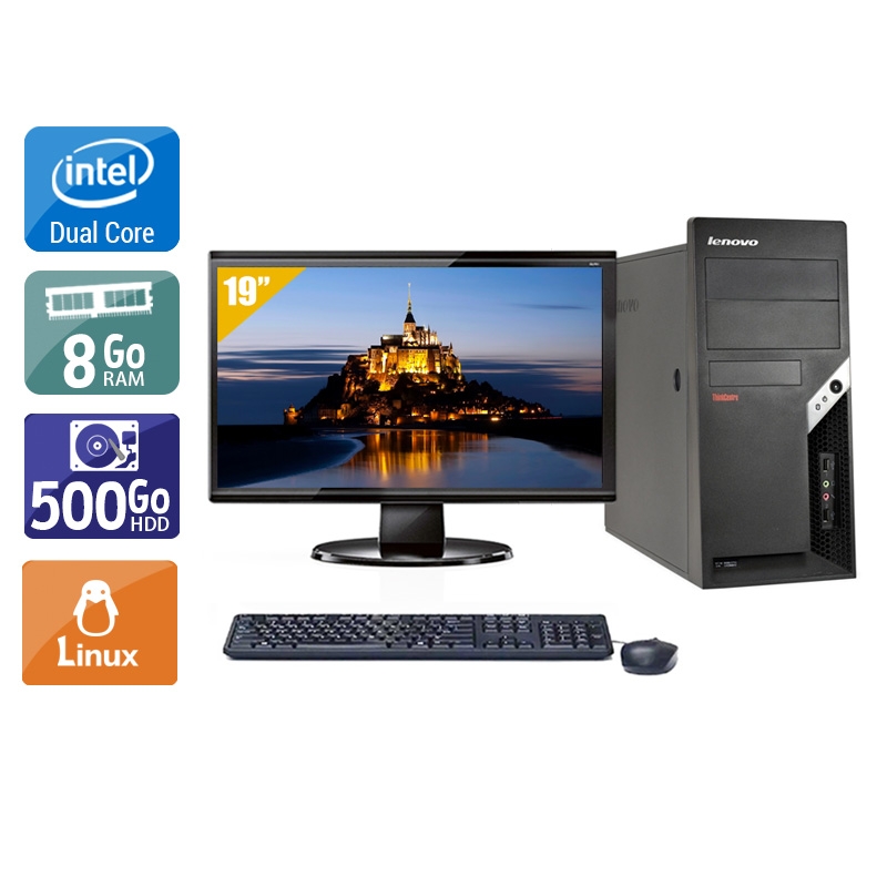 Acheter Lenovo ThinkCentre M57 Tower Dual Core + Écran - 19'' 8Go RAM 500Go HDD Linux Bon étatOccasion certifiée reconditionnée Bon état - 224,17 € Lenovo ThinkCentre M57 Tower Dual Core + Écran - 19'' 8Go RAM 500Go HDD Linux Bon étatOccasion certifiée reconditionnée Bon état - reconditionné disponible sur Kiatoo