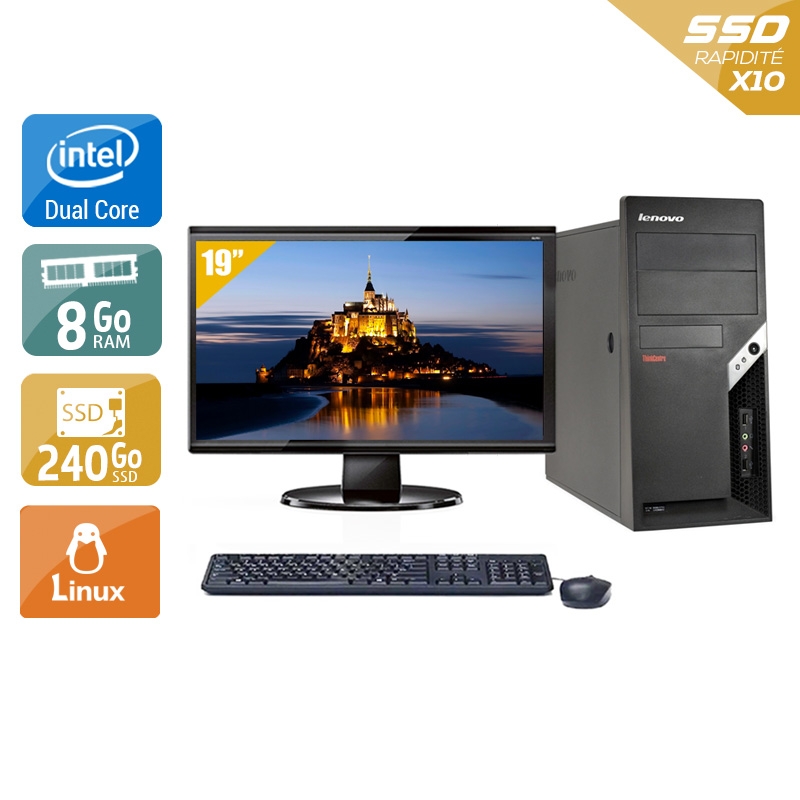 Acheter Lenovo ThinkCentre M57 Tower Dual Core + Écran - 19'' 8Go RAM 240Go SSD Linux Bon étatOccasion certifiée reconditionnée Bon état - 224,17 € Lenovo ThinkCentre M57 Tower Dual Core + Écran - 19'' 8Go RAM 240Go SSD Linux Bon étatOccasion certifiée reconditionnée Bon état - reconditionné disponible sur Kiatoo