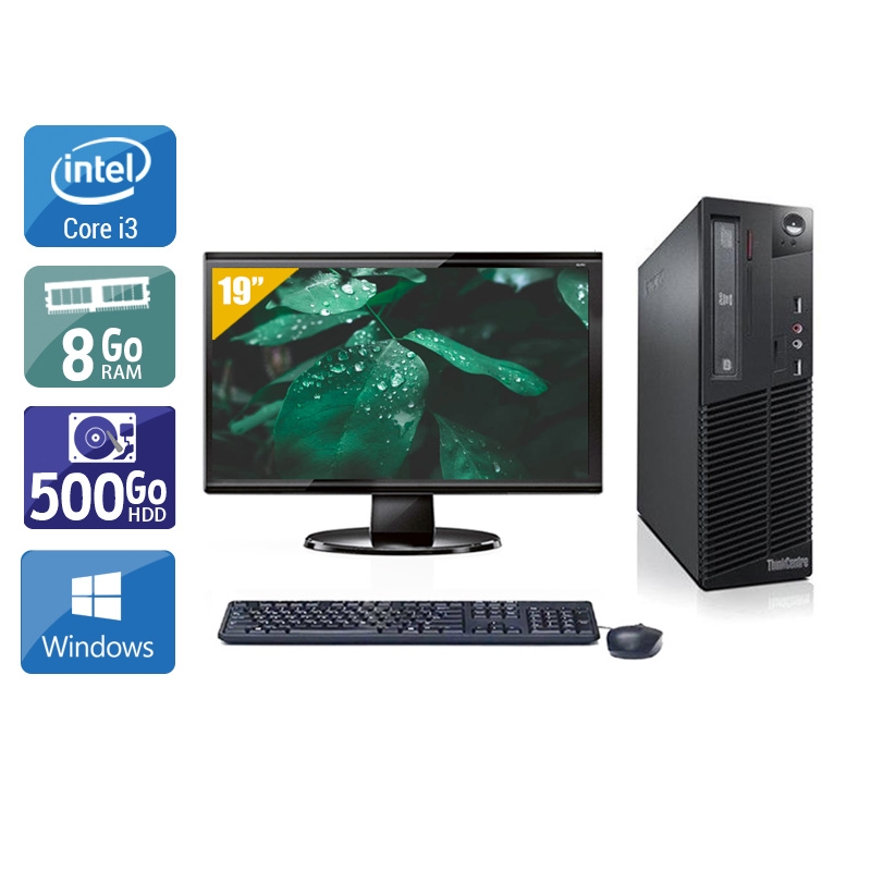 Acheter Lenovo ThinkCentre M71 SFF i3 + Écran - 19'' 8Go RAM 500Go HDD Windows 10 Bon étatOccasion certifiée reconditionnée Bon état - 224,17 € Lenovo ThinkCentre M71 SFF i3 + Écran - 19'' 8Go RAM 500Go HDD Windows 10 Bon étatOccasion certifiée reconditionnée Bon état - reconditionné disponible sur Kiatoo