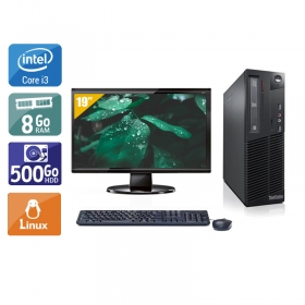 Lenovo ThinkCentre M71 SFF i3 avec Écran 19 pouces 8Go RAM 500Go HDD Linux