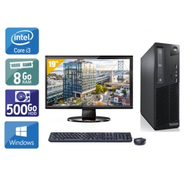 Lenovo ThinkCentre M73 SFF i3 avec Écran 19 pouces 8Go RAM 500Go HDD Windows 10