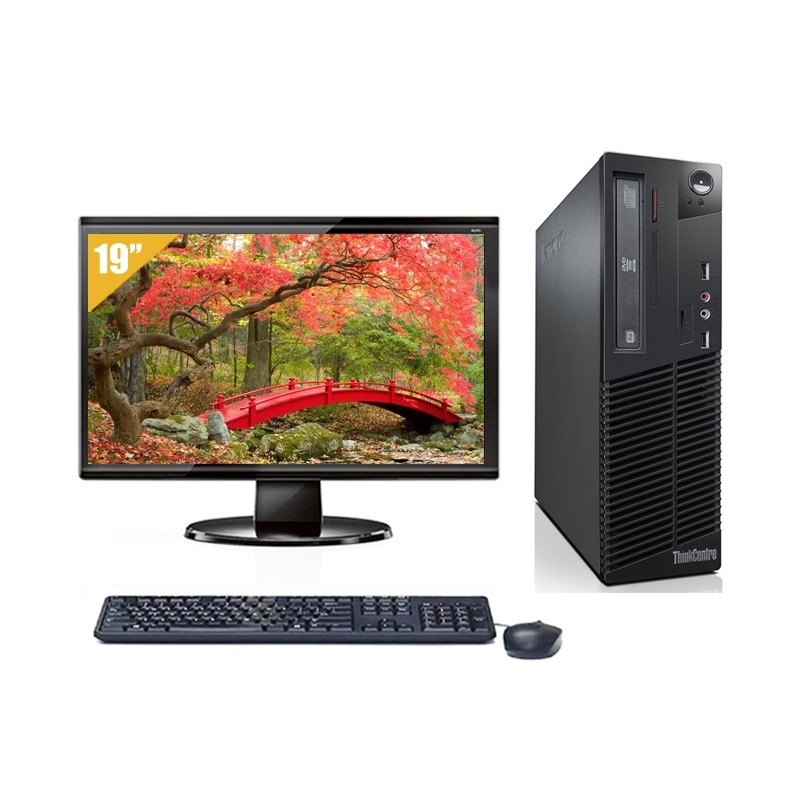 Lenovo ThinkCentre M73 SFF i5 avec Écran 19 pouces 8Go RAM 500Go HDD Sans OS