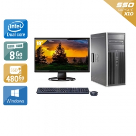 HP Compaq dc5800 Tower Dual Core avec Écran 19 pouces 8Go RAM 480Go SSD Windows 10