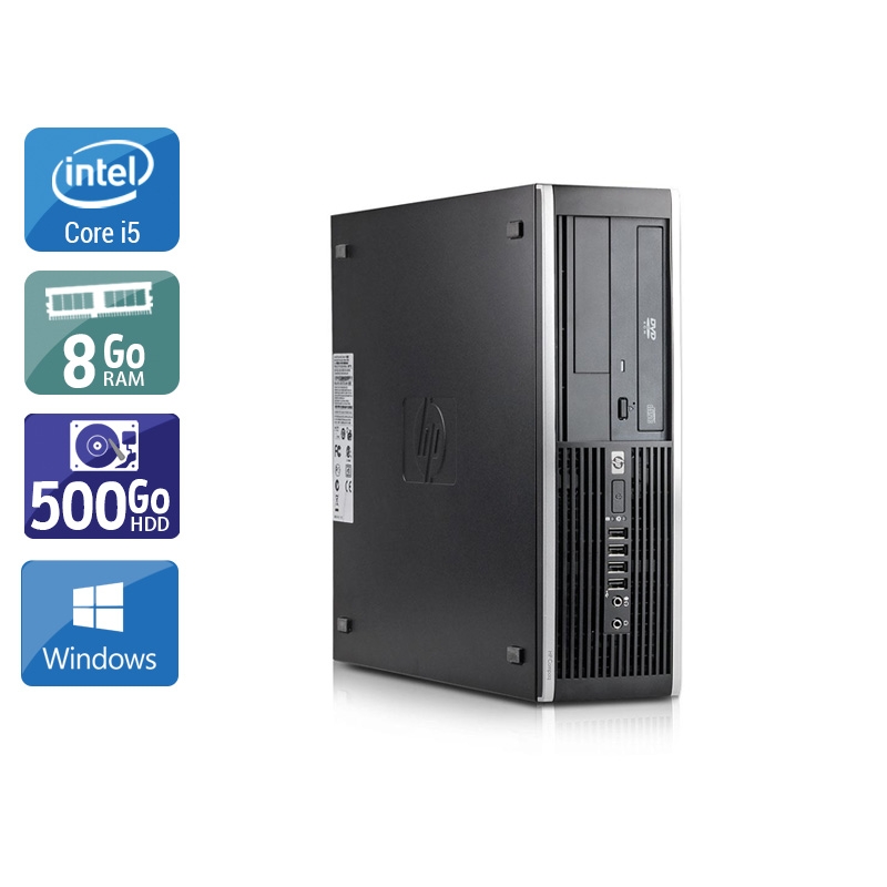 HP Compaq Elite 8100 SFF i5 8Go RAM 500Go HDD Windows 10