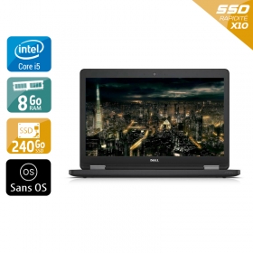 Dell Latitude E5450 i5 8Go RAM 240Go SSD Sans OS