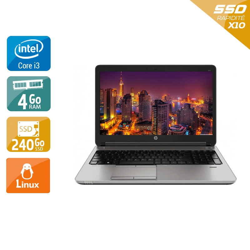 HP ProBook 650 G1 i3 8Go RAM 240Go SSD Linux