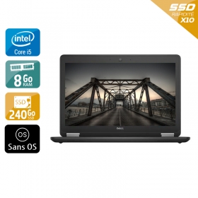 Dell Latitude E7250 i5 8Go RAM 240Go SSD Sans OS