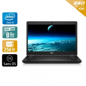 Dell Latitude E5480 i5 Gen 7 8Go RAM 256Go SSD Sans OS