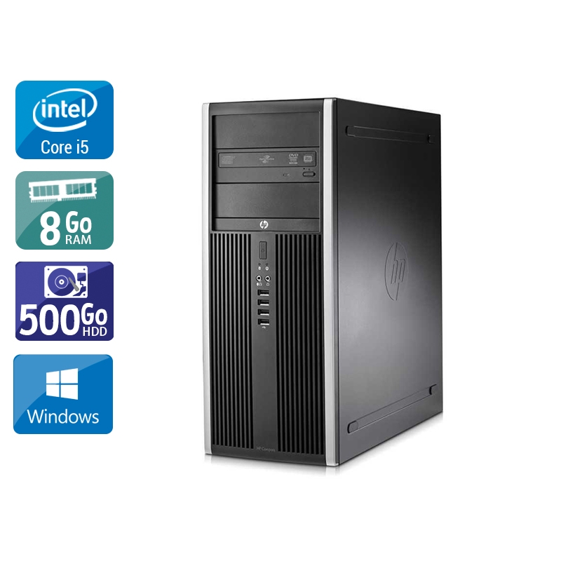 HP Compaq Elite 8100 Tower i5 8Go RAM 500Go HDD Windows 10