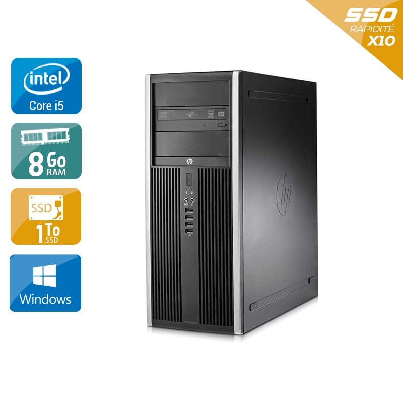 HP Compaq Elite 8100 Tower i5 8Go RAM 1To SSD Windows 10