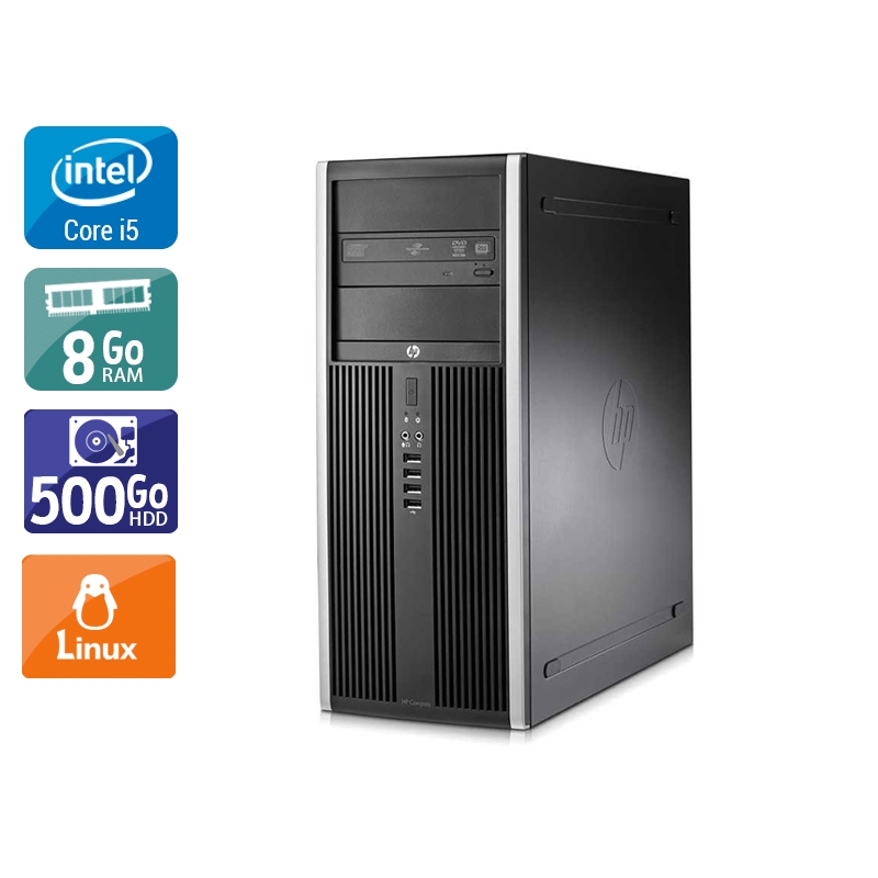 HP Compaq Elite 8100 Tower i5 8Go RAM 500Go HDD Linux