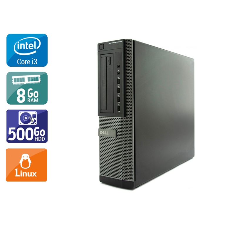 Dell Optiplex 790 Desktop i3 8Go RAM 500Go HDD Linux