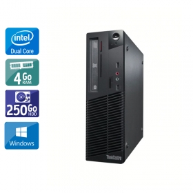Lenovo ThinkCentre M70E SFF Dual Core 4Go RAM 250Go HDD Windows 10