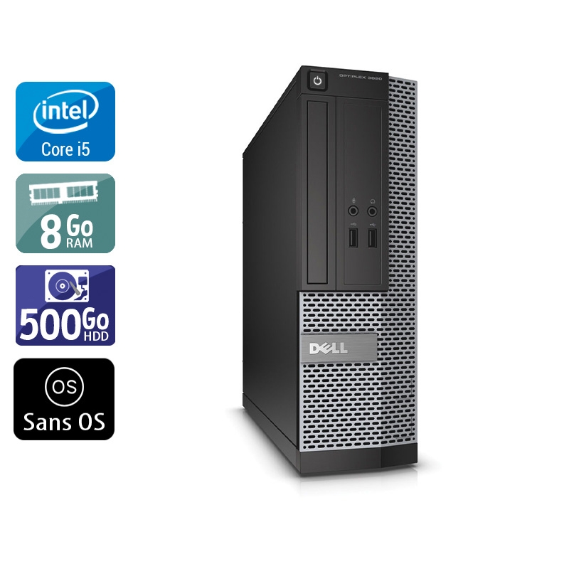 Acheter Dell Optiplex 3020 SFF i5 - 8Go RAM 500Go HDD Sans OS Très bon étatOccasion certifiée reconditionnée Bon état - 232,50 € Dell Optiplex 3020 SFF i5 - 8Go RAM 500Go HDD Sans OS Très bon étatOccasion certifiée reconditionnée Bon état - reconditionné disponible sur Kiatoo