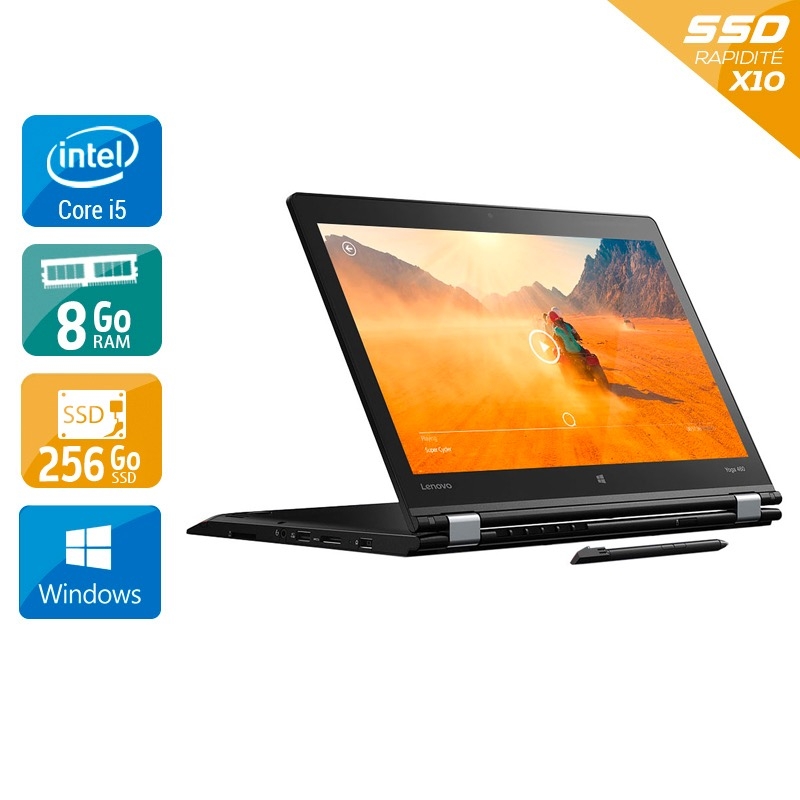 Lenovo Thinkpad Yoga 460 14" i5 Gen 6 8Go RAM 256Go SSD Windows 10