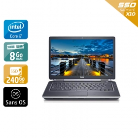 Dell Latitude e6440 i7  - 8Go RAM 240Go SSD Sans OS