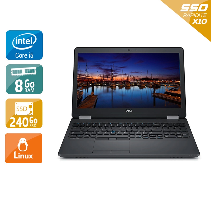 Dell Latitude e5570 i5 Gen 6  - 8Go RAM 240Go SSD Linux