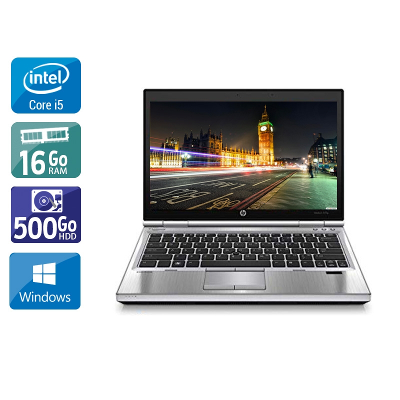 HP EliteBook 2570p 12,5" i5 - 16Go RAM 500Go HDD Windows 10