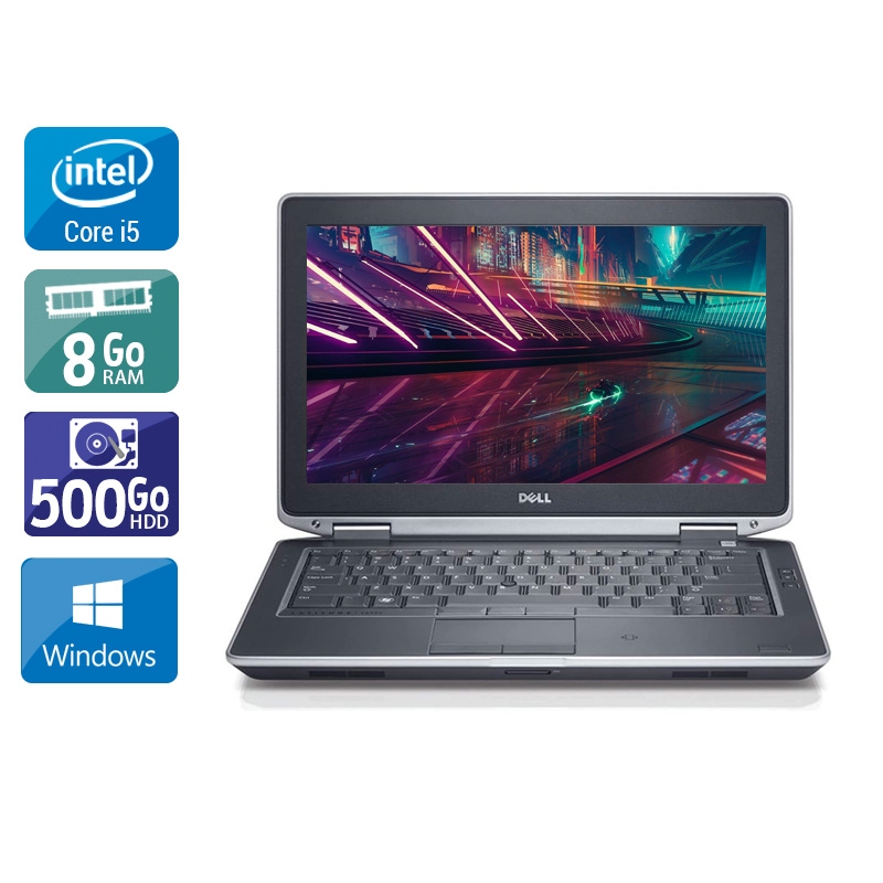 Dell Latitude e6330 13,3" i5  - 8Go RAM 500Go HDD Windows 10