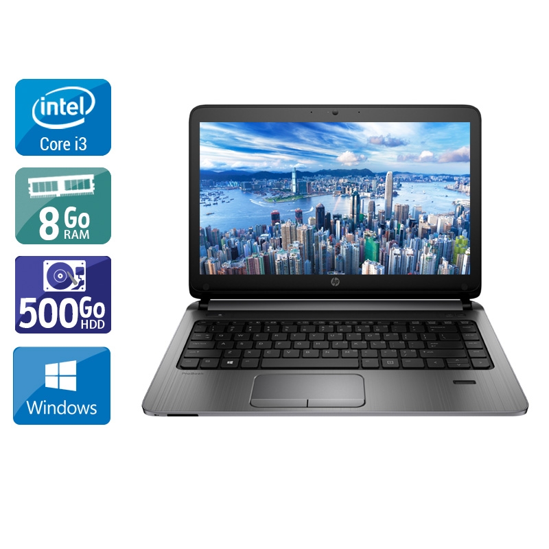 HP ProBook 430 G2 13,3'' i3  - 8Go RAM 500Go HDD Windows 10  État correctOccasion certifiée reconditionnée