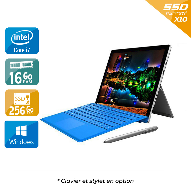 Acheter Microsoft Surface Pro 4 12,3'' i7 Gen 6 16Go RAM 256Go SSD Windows 10 Très bon étatOccasion certifiée reconditionnée Bon état - 565,84 € Microsoft Surface Pro 4 12,3'' i7 Gen 6 16Go RAM 256Go SSD Windows 10 Très bon étatOccasion certifiée reconditionnée Bon état - reconditionné disponible sur Kiatoo