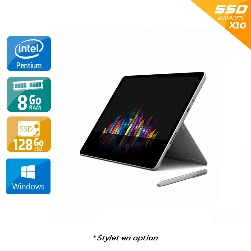 Microsoft Surface Go 1825 10'' Pentium Gold 8Go RAM 128Go SSD Windows 10  Très bon étatOccasion certifiée reconditionnée Bon état -  reconditionné disponible sur Kiatoo