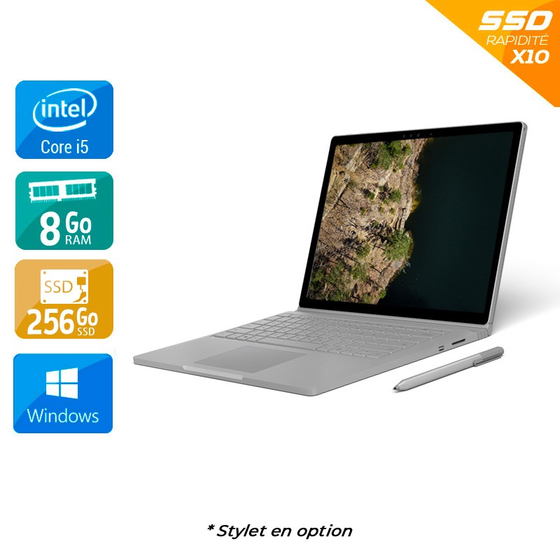 Microsoft Surface Book 13,5'' i5 Gen 6 8Go RAM 256Go SSD Windows 10  Bon étatOccasion certifiée reconditionnée Bon état -  reconditionné disponible sur Kiatoo