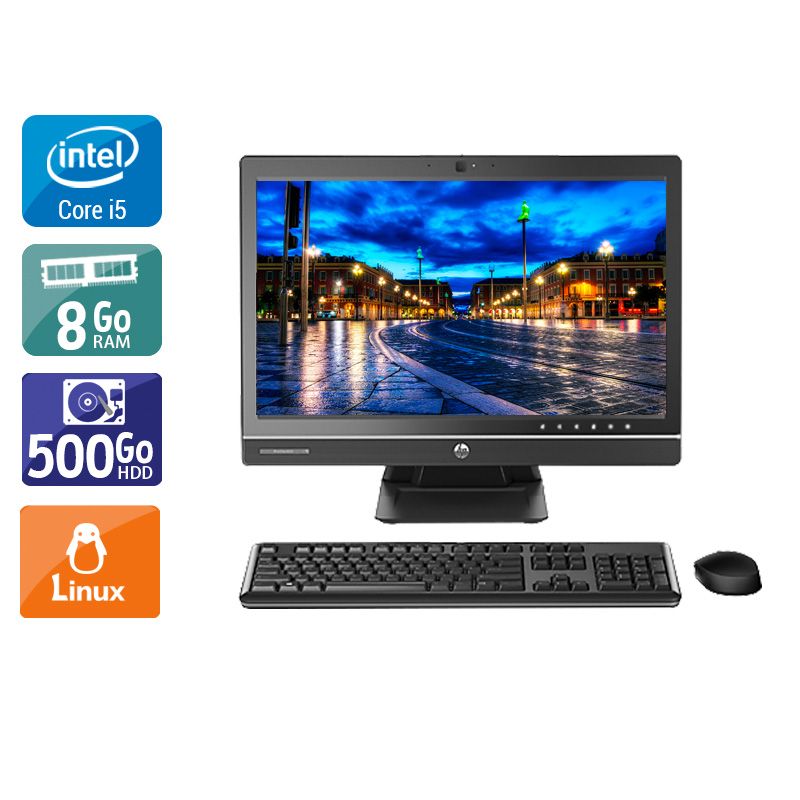 HP ProOne 600 G1 AIO i5 21" - 8Go RAM 500Go HDD Linux