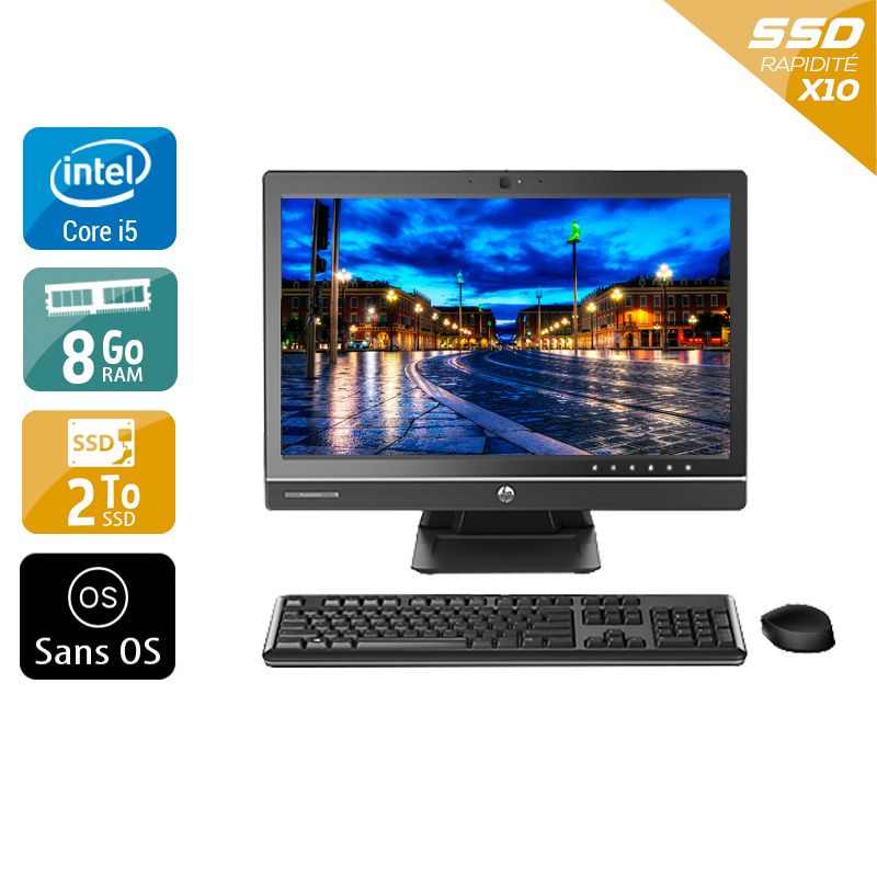 HP ProOne 600 G1 AIO i5 21" - 8Go RAM 2To SSD Sans OS