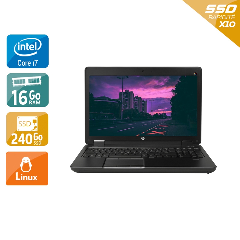 HP ZBook 15 G2 i7 - 16Go RAM 240Go SSD Linux