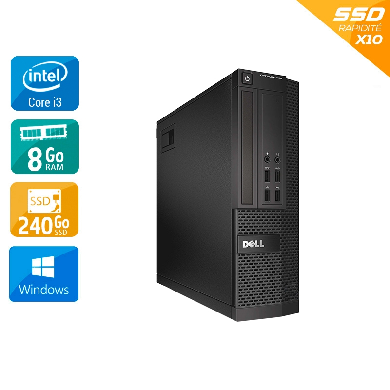 Dell Optiplex XE2 SFF i3 - 8Go RAM 240Go SSD Windows 10  État correctOccasion certifiée reconditionnée Bon état -  reconditionné disponible sur Kiatoo