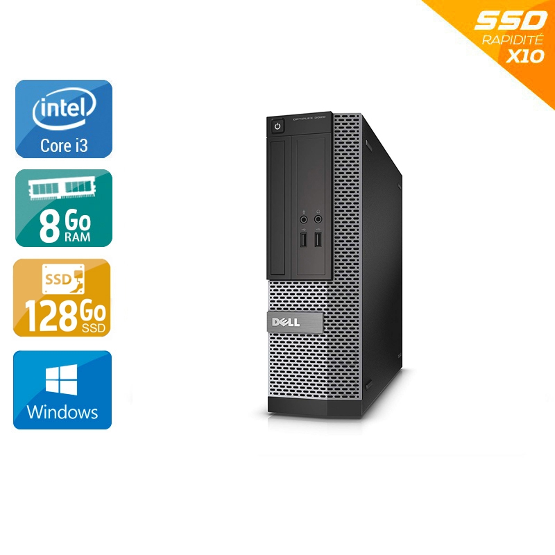 Dell Optiplex 3020 Desktop i3 - 8Go RAM 128Go SSD Windows 10