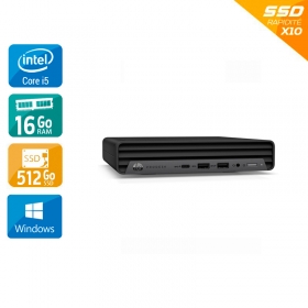 HP ProDesk 600 G6 Mini PC i5 Gen 10 16Go RAM 512Go SSD Windows 10 - Excellent état